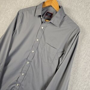 UNTUCKit Gironde Gray Button Down Shirt Mens Sz M Slim Fit